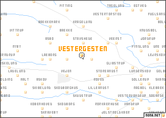 map of Vester Gesten