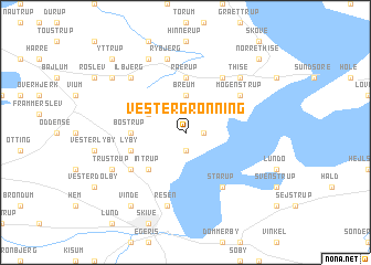 map of Vester Grønning