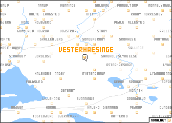 map of Vester Hæsinge