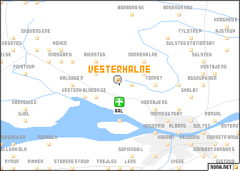 map of Vester Halne