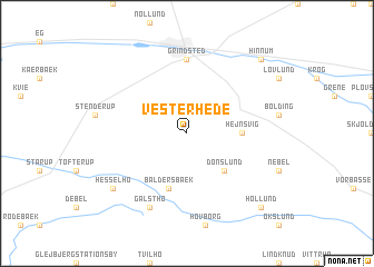 map of Vesterhede