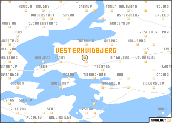 map of Vester Hvidbjerg