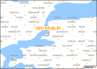 map of Vester Jølby