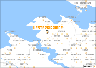 map of Vester Kippinge