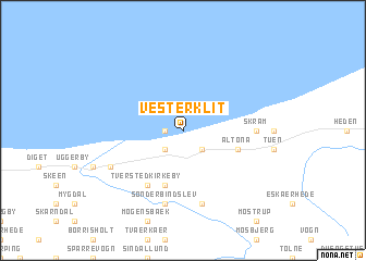 map of Vesterklit
