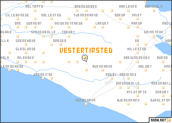 map of Vester Tirsted