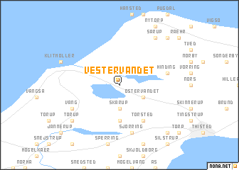 map of Vester Vandet