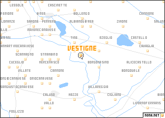 map of Vestignè