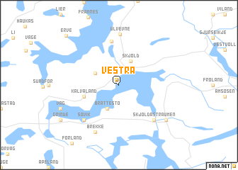 map of Vestrå