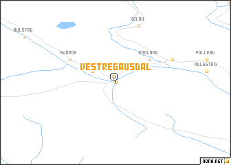 map of Vestre Gausdal