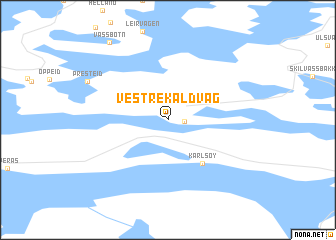 map of Vestre Kaldvåg