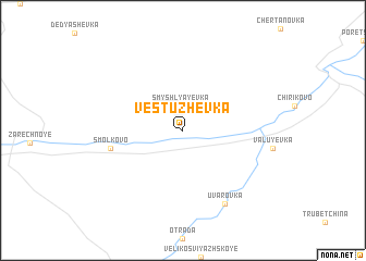 map of Vestuzhevka