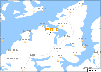 map of Vestvik