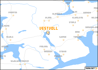 map of Vestvoll