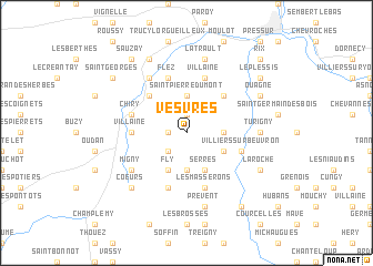 map of Vesvres