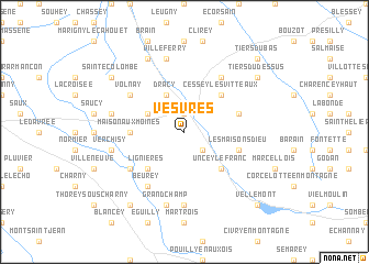 map of Vesvres