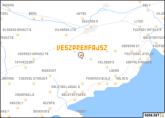 map of Veszprémfajsz