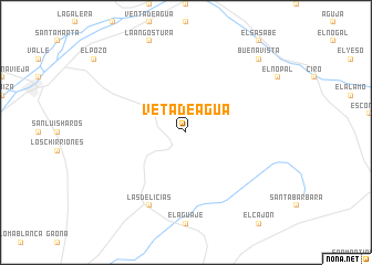 map of Veta de Agua