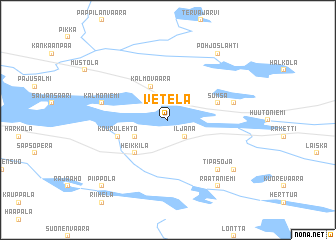 map of Vetelä