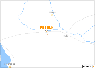 map of Vetelki