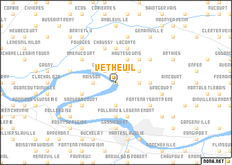 map of Vétheuil