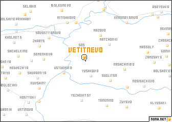 map of Vetitnëvo