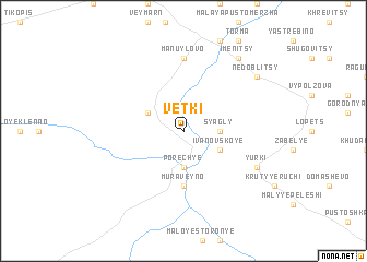 map of Vetki