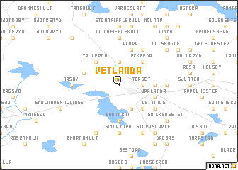 map of Vetlanda