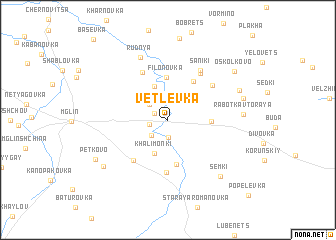 map of Vetlevka