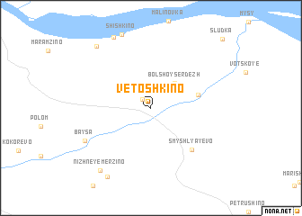 map of Vetoshkino