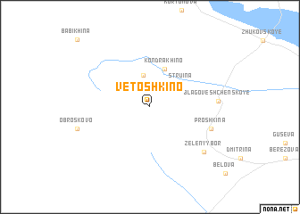 map of Vetoshkino