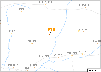 map of Veto
