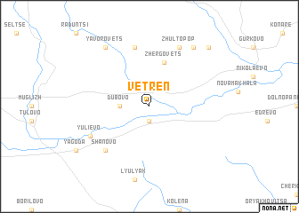 map of Vetren