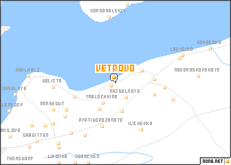 map of Vetrovo