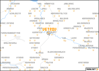 map of Větrov