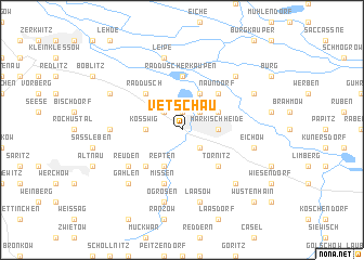 map of Vetschau