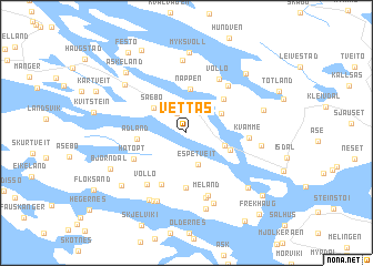 map of Vettås