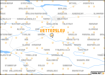 map of Vetterslev