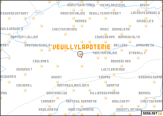 map of Veuilly-la-Poterie