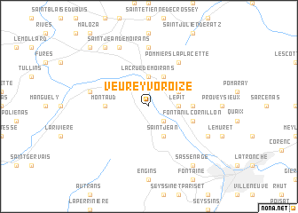 map of Veurey-Voroize