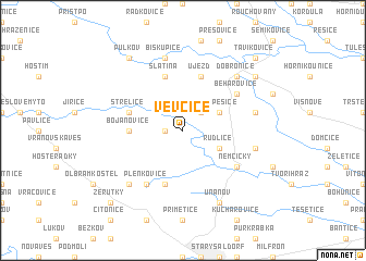 map of Vevčice