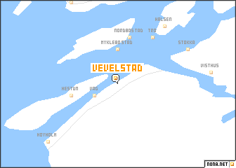 map of Vevelstad