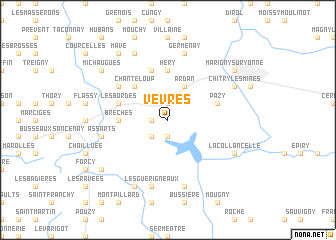 map of Vèvres