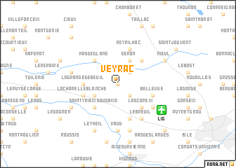 map of Veyrac