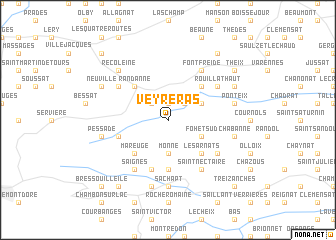 map of Veyreras