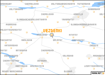 map of Vezdenʼki