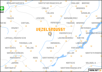 map of Vezels-Roussy