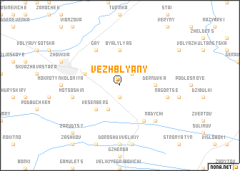 map of Vezhblyany