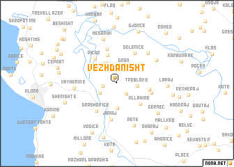 map of Vezhdanisht