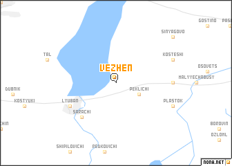 map of Vezhenʼ